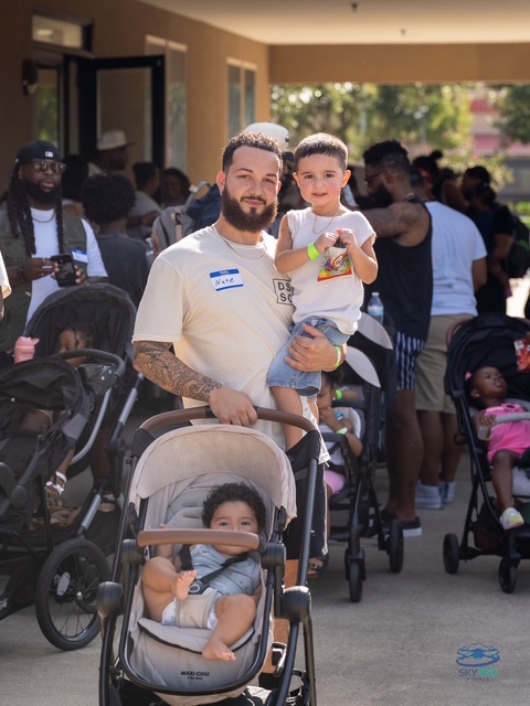 Father with his children at a DSSC gathering