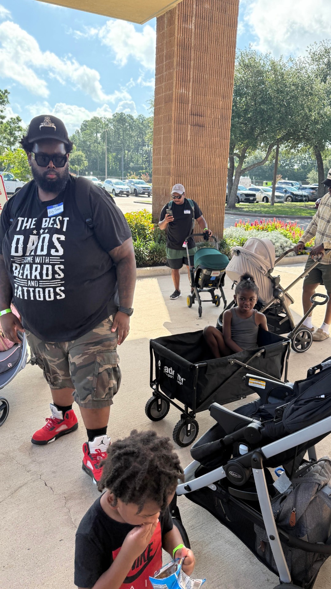 Josh with his child at a DSSC stride